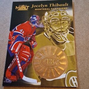 Jocelyn Thibault Canadiens/Blackhawks Assorted NHL Hockey Cards Set